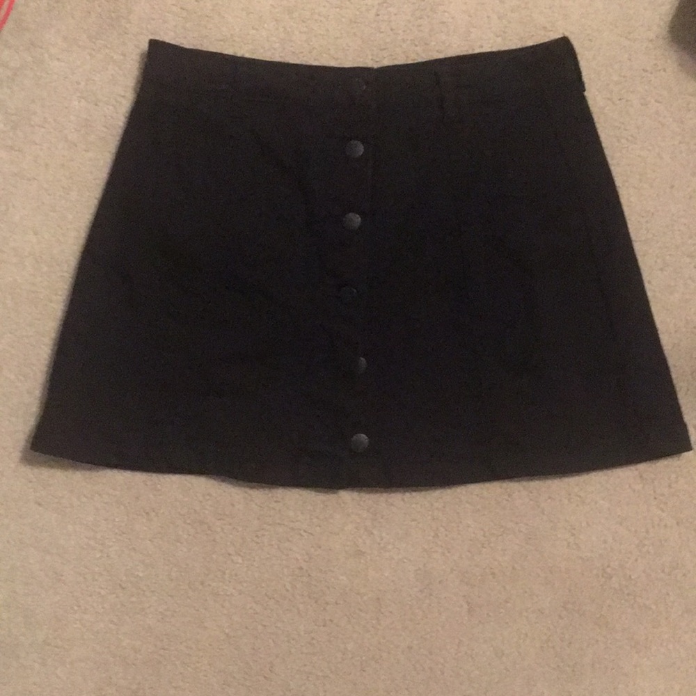 Black jean skirt